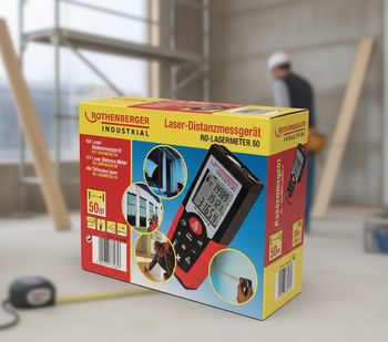 [NEUF] Télémètre Laser (mètre laser) Professionnel - 50 mètres - Rothenberger