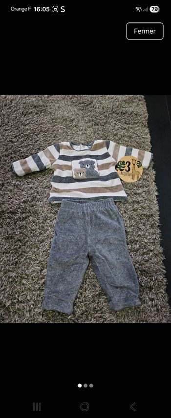 Pyjama velours 