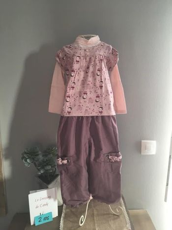 Ensemble fille 24 mois pantalon et sous pull 