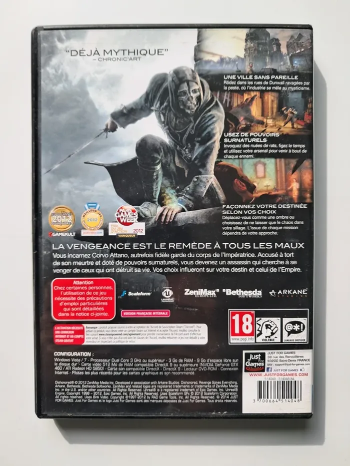 Jeu vidéo PC Dishonored - photo numéro 3