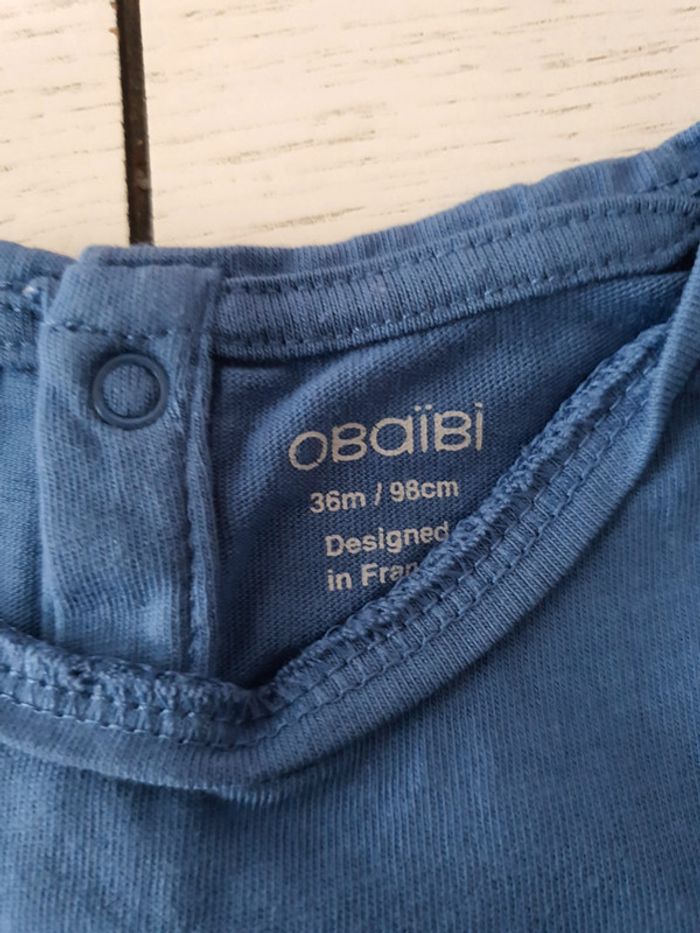 Tee shirt 100% coton.obaibi - photo numéro 3