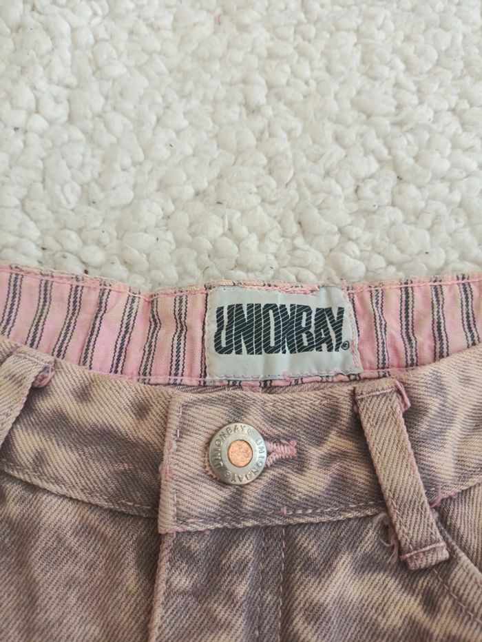 Piece rare Jean vintage Unionbay taille 7 – effet délavé rose/marron – made in Hong Kong - photo numéro 2