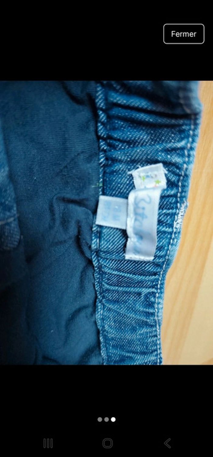 Jupe jeans taille 18 mois mais taille grand - photo numéro 3