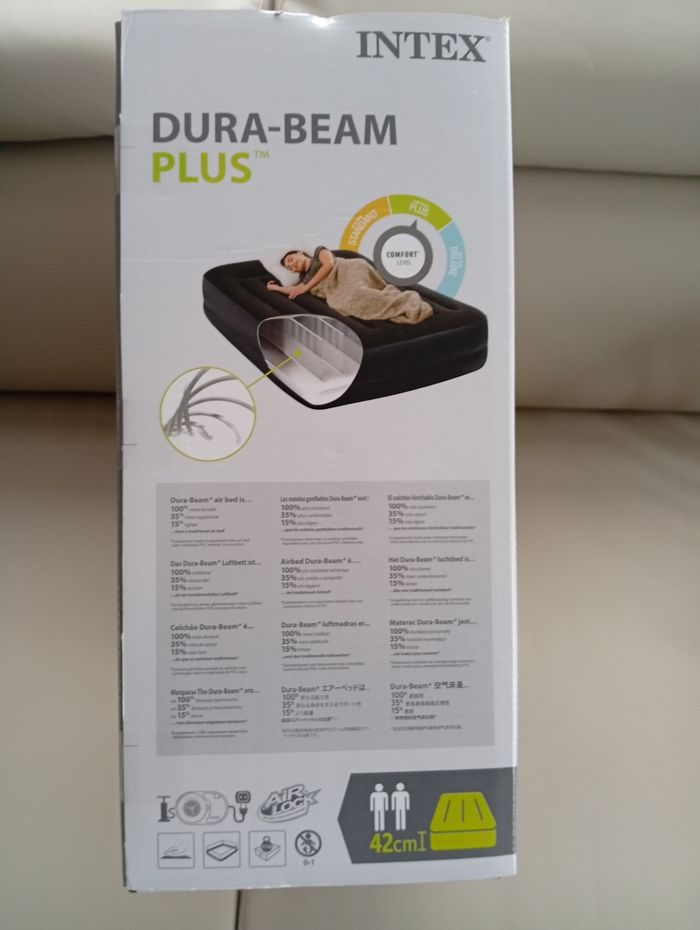 Matelas gonflable pour 2 personnes avec gonfleur électrique intégré - photo numéro 4