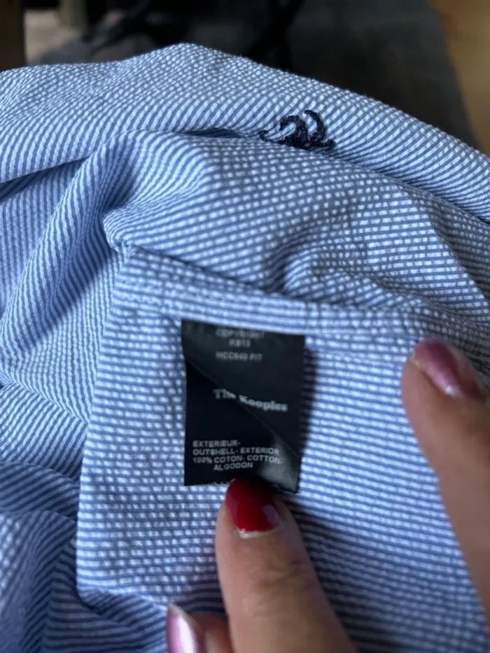 Chemise bleue et blanche - photo numéro 7