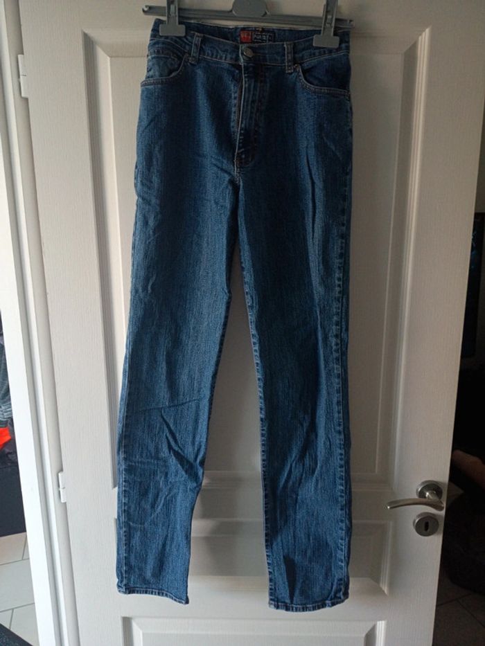 Pantalon pantashop taille 38 coloris bleu