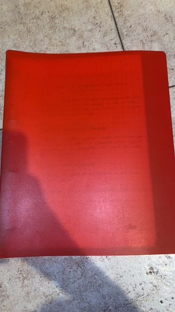 classeur rouge