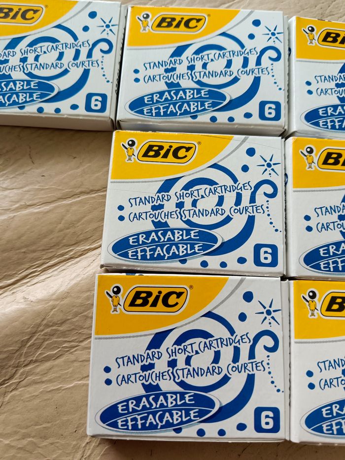 Lot de 7 paquets de 6 cartouches d'encre bleu BIC - photo numéro 3