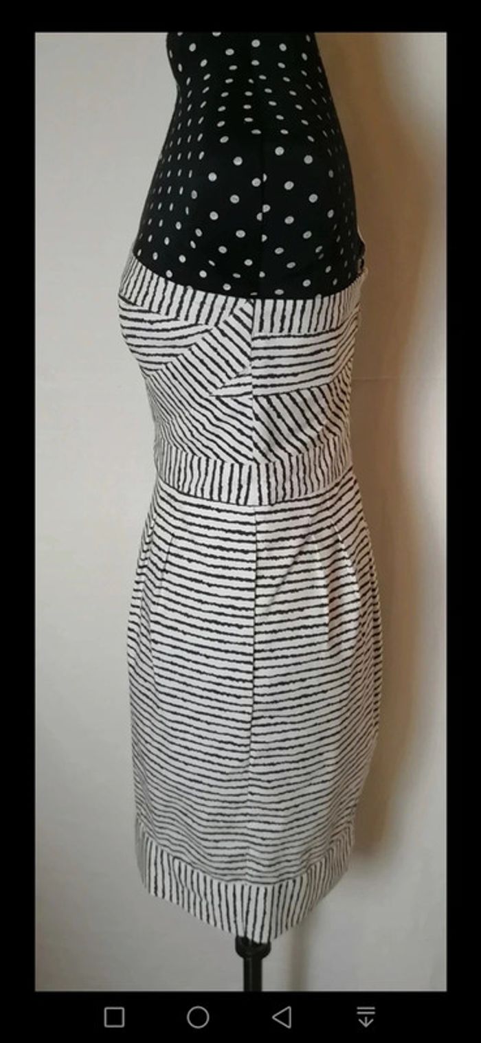 Robe rayures noir blanc Taille XS Bcbg MaxAzria - photo numéro 10