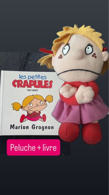 Livre + peluche crapule Marion grognon