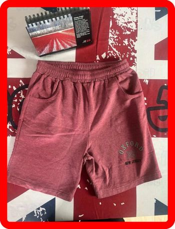 Short Oxford taille S rouge clair