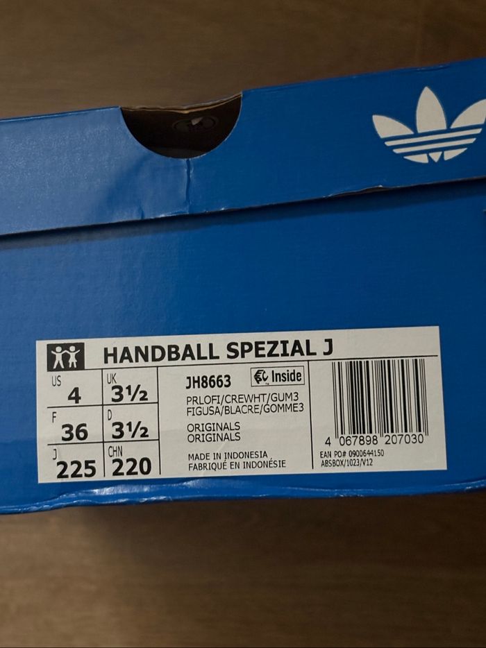 Adidas Handball Spezial Preloved Fig Violette Cream White Gum taille 36 - photo numéro 6