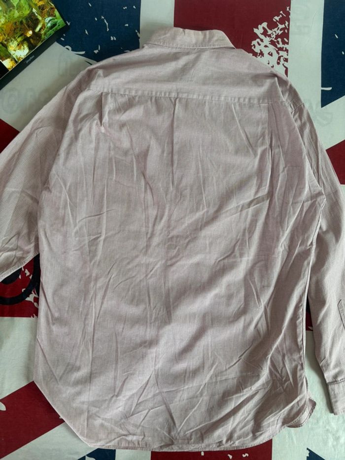 Chemise à carreaux Hugo Boss blanche et rouge - Taille 40 - photo numéro 5