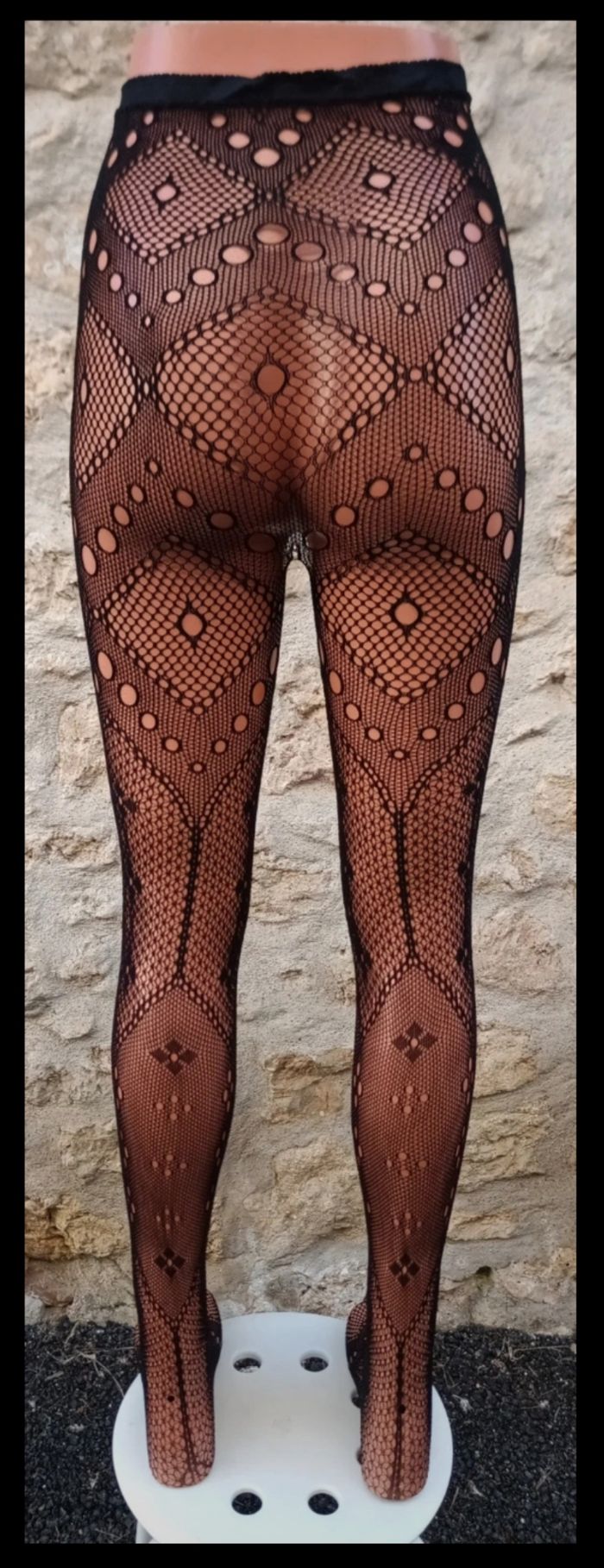 Collant résille motif fantaisie - photo numéro 3