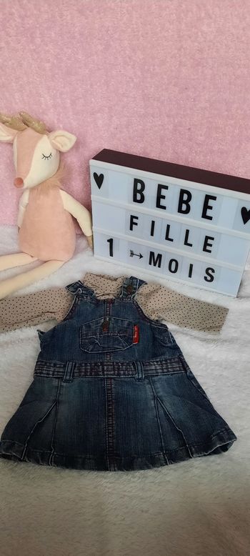 Ensemble sous pull et salopette