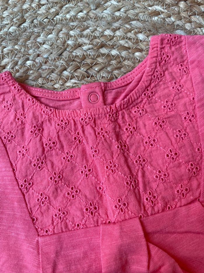 T-shirt fille 6 mois Obaibi, rose - photo numéro 2