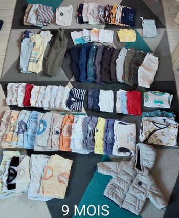 Gros lot vêtements 9 mois garçon