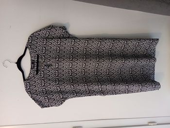 Robe Col Rond à bouton noire et blanche Firefly Taille L / 40