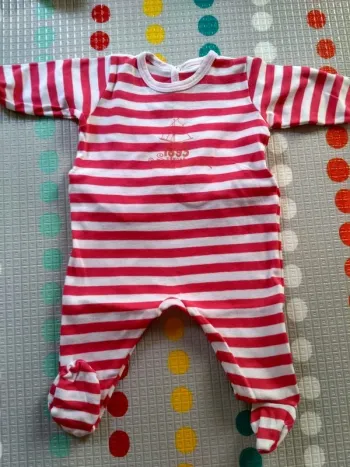 Pyjama rayé Petit Bateau 3 mois