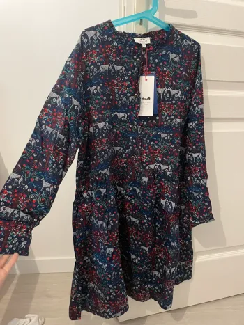 Robe longue a motif cyrillus