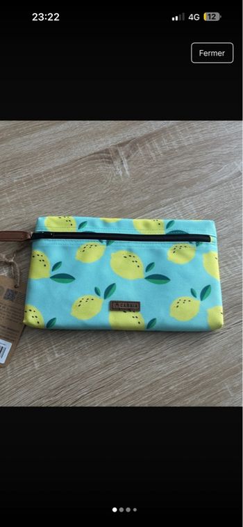 Pochette avant copacabana citrons neuve