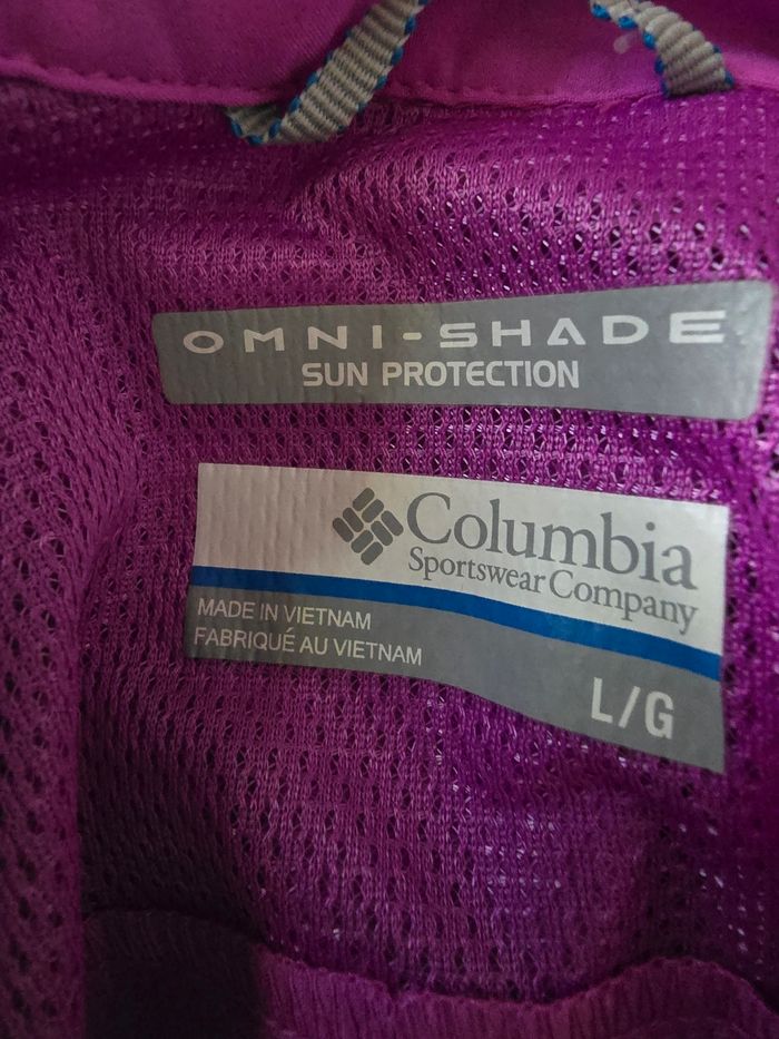 Chemisier protection solaire neuf 🍒Colombia Omni shade🍒taille L/XL valeur 70€ - photo numéro 8