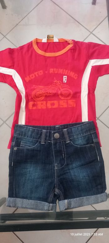 Ensemble Tee-shirt +short  garçon
