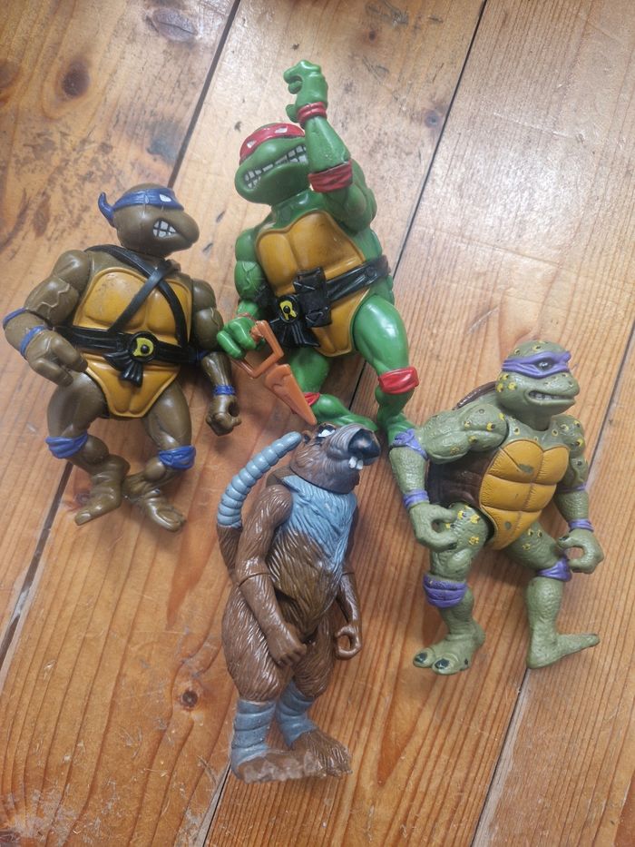 Lot de 4 figurines tortues ninja - photo numéro 2
