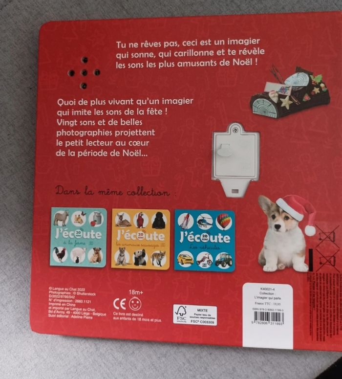 Super livre sonore j'écoute vive noël neuf - photo numéro 3