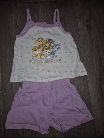 Pyjame ete fille pat trouille