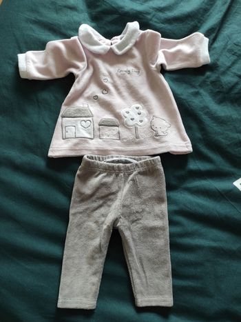 Ensemble velours 3 mois