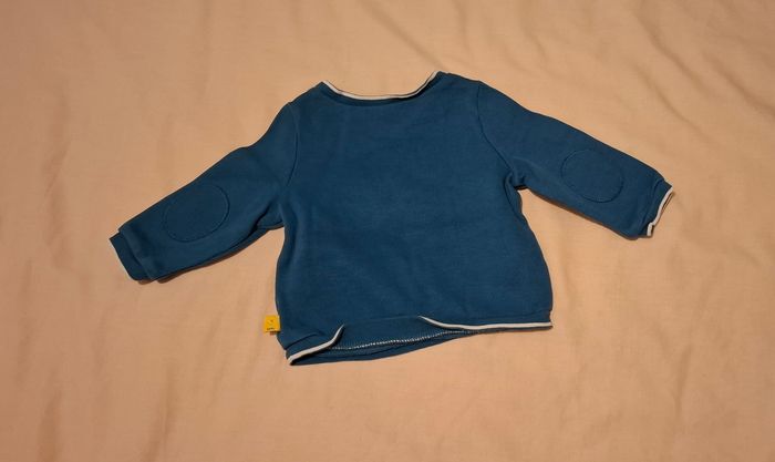 Sweat bleu bébé garçon 6M Sergent - photo numéro 3