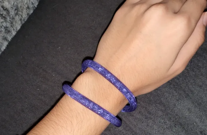 Collier swarovski violet scintillant - photo numéro 3