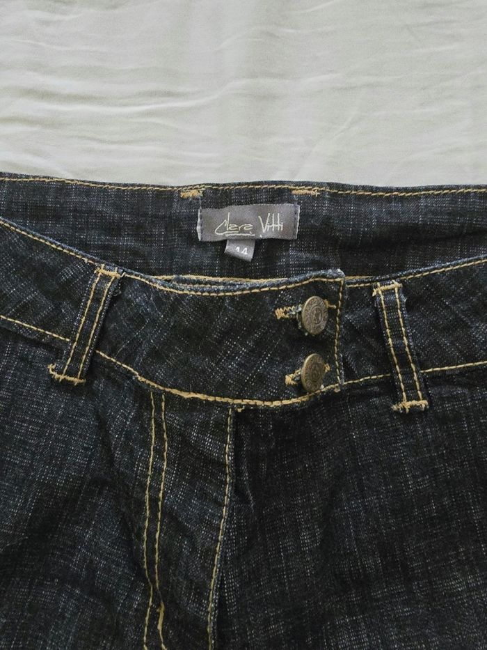 capri jeans jort rétro pin-up neuf 🍒Vintage 90🍒taille 42/44 - photo numéro 7