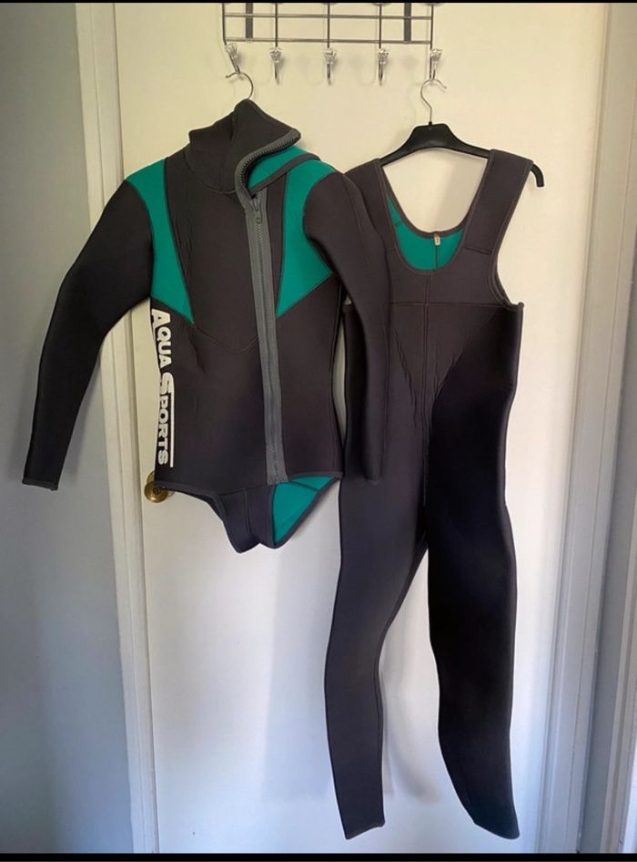 Ensemble de combinaison de plongée Aqua Sports Taille M - photo numéro 3