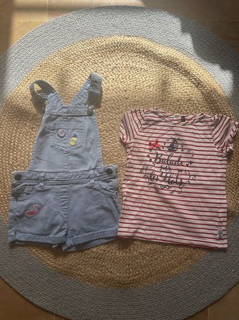 Ensemble été sergent major fille 2 ans 