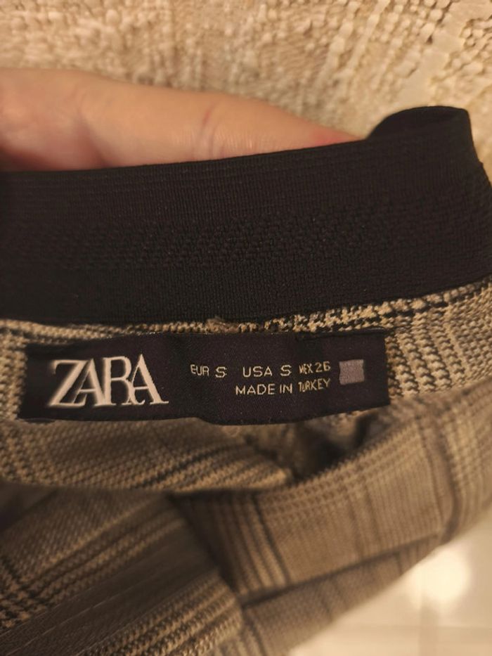 Pantalon Zara Femme Taille S Carreaux - photo numéro 4