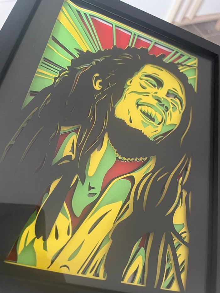 Cadre 3D Bob Marley - photo numéro 3