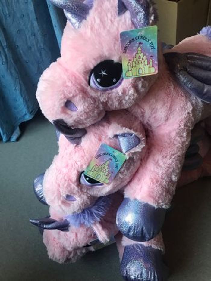 Grand peluche licorne 80 cm