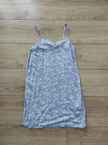 Robe d'été fleurie Kiabi bleu et jaune 