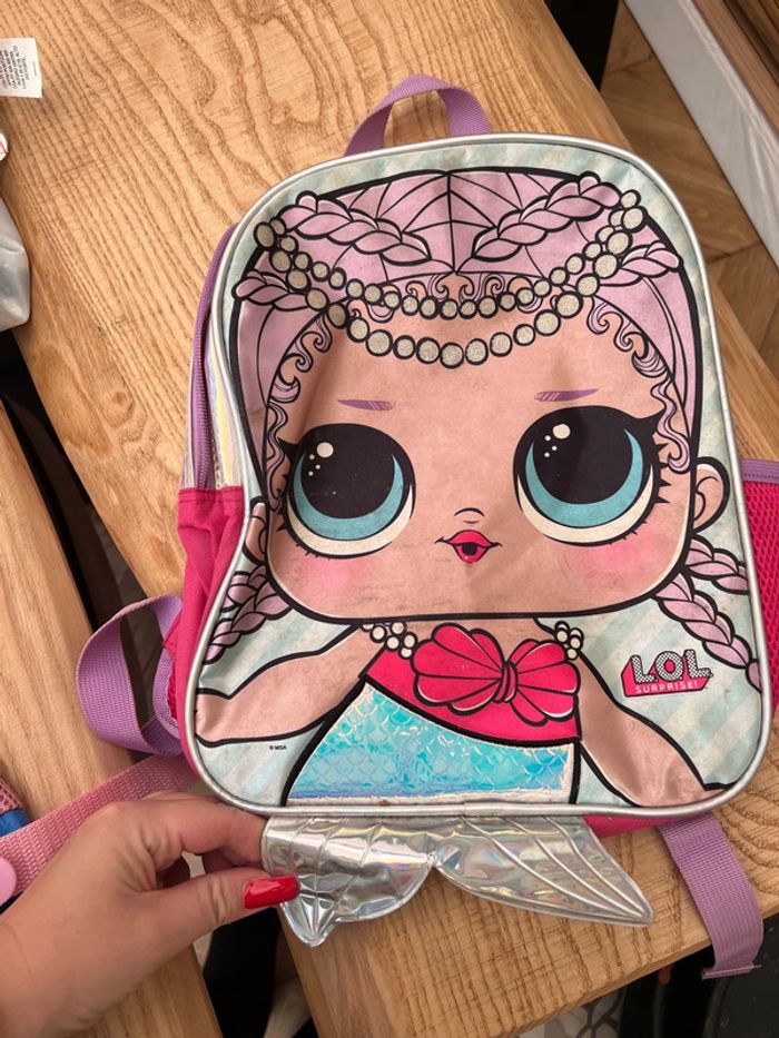 Sac à dos MGA poupée lol surprise sirène cartable enfant fille - photo numéro 3