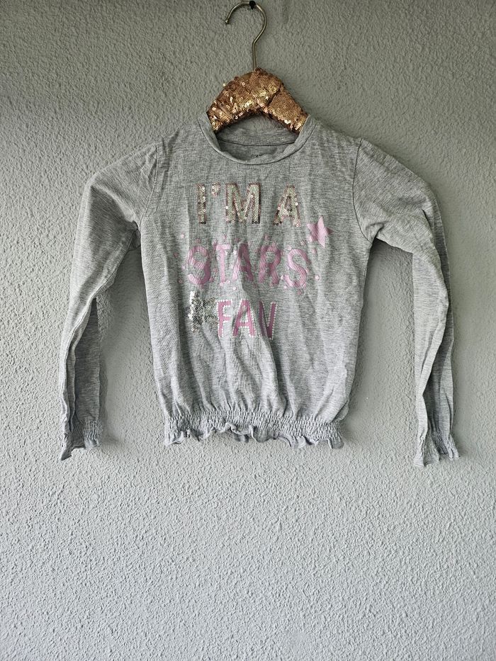 Blouse avec sequins pour fille