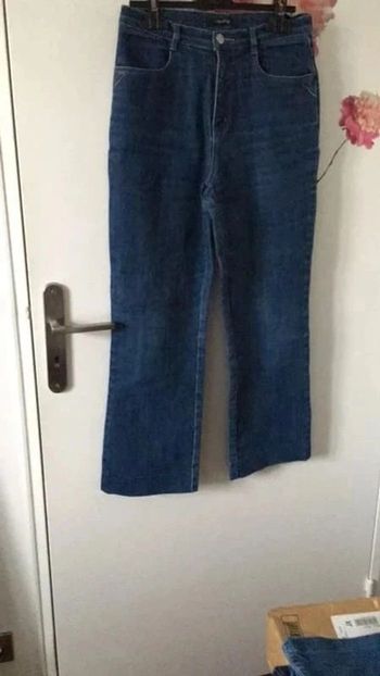 Jean droit taille haute