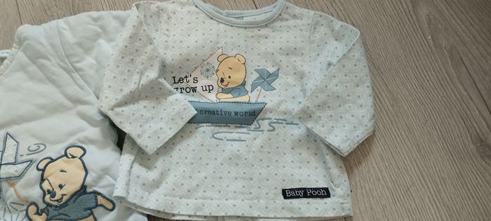 T-shirt ML+ gilet garçon 0/1 mois Disney Winnie - photo numéro 2