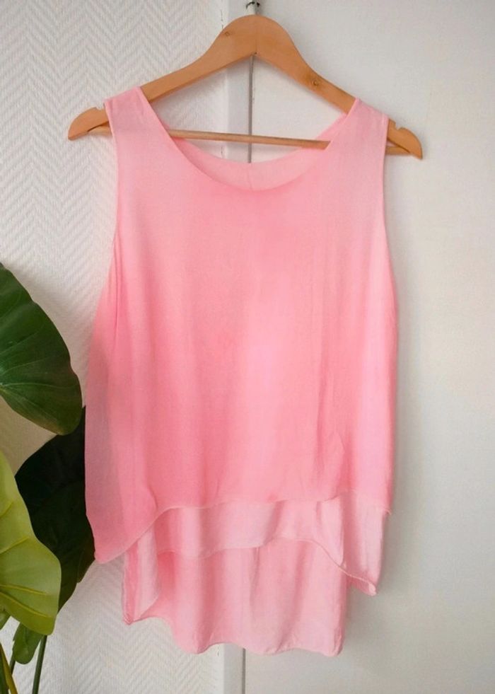 Tunique fluide rose Made In Italy - photo numéro 2