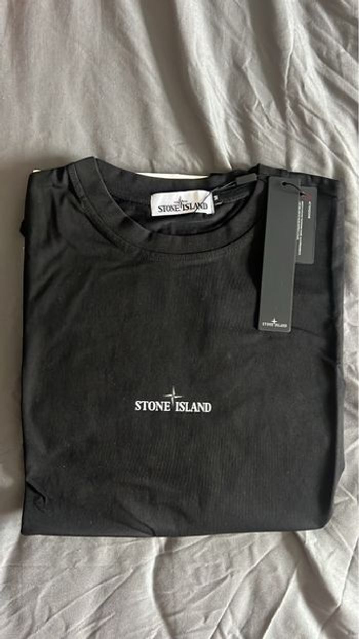 t-shirt stone island noir - photo numéro 4