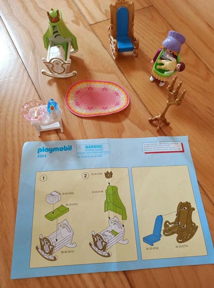 playmobil chambre royale du bébé