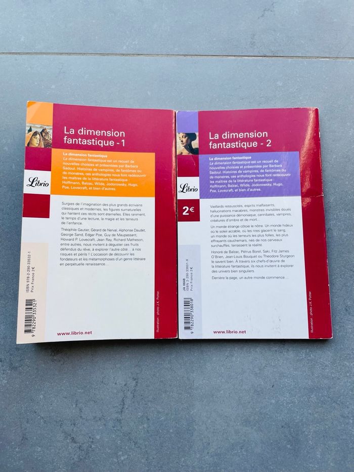 Lot livres recueil nouvelles fantastiques - photo numéro 2