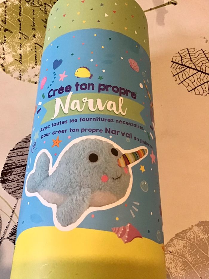 Kit créatif créer ta peluche Narval , construit ta propre peluche Narval - photo numéro 2