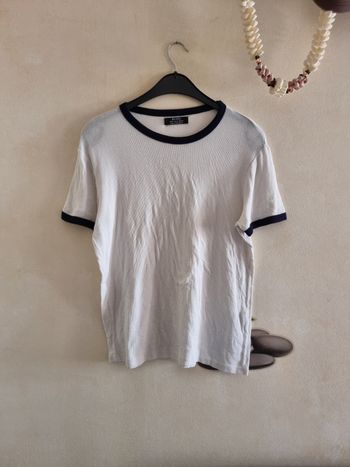 T-shirt blanc Bershka